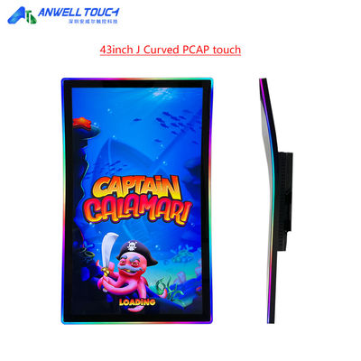 Anwell Touch Neuer 43' J Kurv-Touch-Bildschirm 1920 X 1080 Full HD Kurv-Gaming PCAP-Touch-Bildschirm
