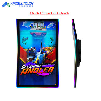 J-Form gekrümmter 144Hz Gaming PCAP 43' Touchscreen Monitor für Spiele