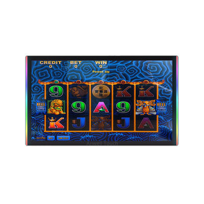 23'' Kratzfeste Touchscreen Gaming Monitor mit Side+Edge LED Schnitt für Aristocrat Helix