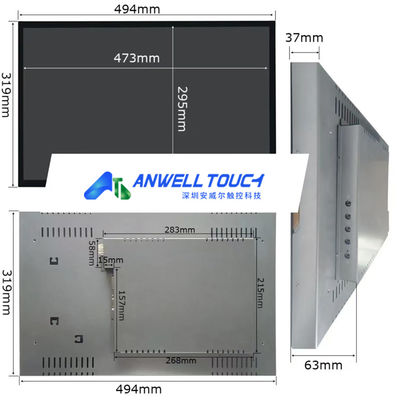 22 Zoll 1680*1050 Aristocrat Gaming PCAP Touchscreen Monitor mit VGA/DVI/USB