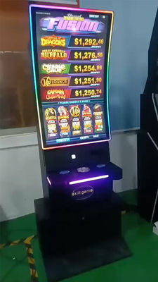 Kurvige PCPA-Touch-Spielautomaten-Basis-Schrank-Fähigkeiten-Spiel-Touch-Monitor Metall 43 Zoll