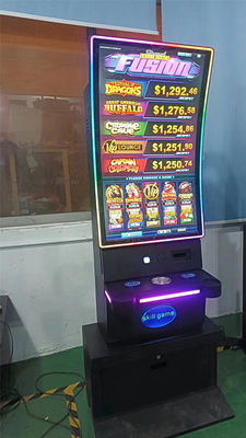 Kurvige PCPA-Touch-Spielautomaten-Basis-Schrank-Fähigkeiten-Spiel-Touch-Monitor Metall 43 Zoll