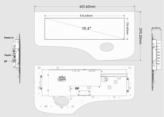 Ideck Komplett-Knopfleiste 19,4 Zoll Touch-Button Standardgröße