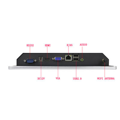 1280*800 Industrie 10,1 Zoll Kapazitiver Touchscreen Fensterbetriebssystem 16,7M