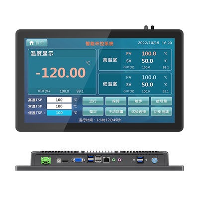 Schwarzer HD1920*1080 Industrieller Kapazitäts-Touchscreen All in One 13,3 Zoll mit Fensterbetriebssystem