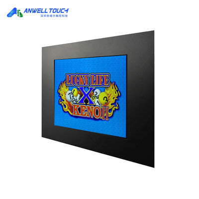 300Nits Helligkeit Gaming Touchscreen mit gehärtetem Glas und USB-Bizel-Option